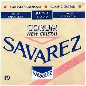 Resim Savarez 500cr Klasik Gitar Tel Seti - Corum New Crystal Red (üst Segment - Normal Tension) | Yüksek Kaliteli Naylon Tizler, Corum Gümüş Sargı Baslar, Yumuşak Ve Geleneksel Çalım Hissi | Uyum: Normal Tansiyon (orta) Klasik Gitarlar 