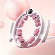 Resim 1 Adet 14 Tekerlekli Bacak Masaj Rulosu, Bacak Masaj Halkası Klipsi - Baldır Kaslarını Rahatlatma, Meridyen Gevşetme, Erkek ve Kadınlar İçin Uygun Hediye, Yoga Fitness, Manuel Masaj Aleti 
