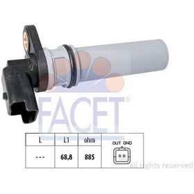 Resim Facet 9.0537 Sanzuman Hız Sensoru Easytronıc Astra H Corsa D 