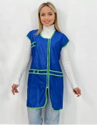 Resim Elite Style Uniform İşlenmiş Erkek Kısa Mutfak Önlüğü, Kuaförler İçin Fermuarlı 168870761 Açık Mavi 