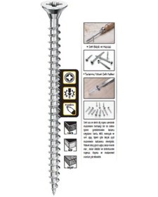 Resim Sunta Vidası 5 x 60 MM ( 500 Adet ) 