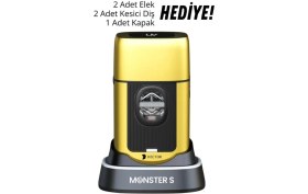 Resim Hector Monster S 8000 Rpm Type-C Tıraş Makinesi Gold 