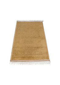 Resim Peluş Seccade Gold 