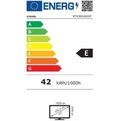 Resim Strong MT43EG4000F 43’’ 109CM Ekran Frameless Full HD Uydu Alıcılı Google TV 