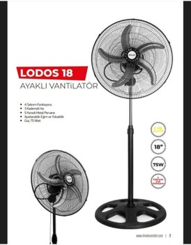 itimat e ticaret İTİMAT SN-2501 LODOS 18 İNÇ AYAKLI VANTİLATÖR