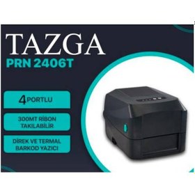 Resim Tazga Prn 2406T Usb/Seri/Eth Barkod Yazıcı Termal Transfer 