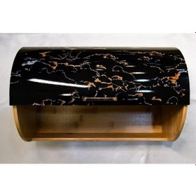 Resim Arow Lüks Siyah Ekmek Kutusu Siyah 