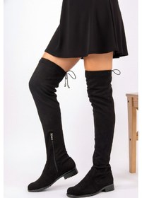 Resim Fox Shoes Siyah Kadın Çizme A726545402 Siyah-Süet 