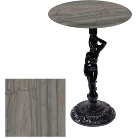 Resim Dockers Bistro Döküm Masa (Çipa Angel Werzalit Yuvarlak Q 60cm) - Magma 