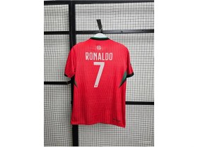 Resim Legent Lady Portekiz Ronaldo Milli Takım Futbol Forması Hava Alabilen Özel Forma Kumaşı 