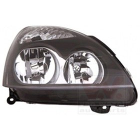 Resim Genel Markalar Renault Clio, 2 Far Sağ Komple Siyah 2002-2004 Model 7701054063 Uyumlu 