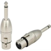 Resim Roxtone RX-J382 6.3 mm Mono Erkek-Xlr 3 Pin Dişi Çevirici 15Lİ Paket 