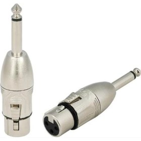 Resim Roxtone RX-J382 6.3 mm Mono Erkek-Xlr 3 Pin Dişi Çevirici 15Lİ Paket 