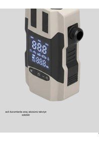 Resim 12.000 Mah Akü Takviye Powerbank Dahili Hava Dijital Ekranlı 1 