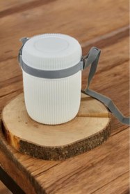 Resim Digithome Paslanmaz Çelik Hazneli 3'lü Yemek Termosu 1,2 Lt Beyaz - CKR3147 C320.025 