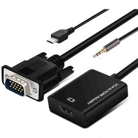 Resim Vga Input(Giriş) & Hdmı Output (Çıkış) 1080P Hd Video Converter Micro Usb Power Güç Girişli 
