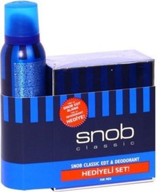Resim Snob Classic Edt 100 Ml + Deo Sprey 150 Ml Erkek Parfüm Seti 