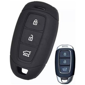 Resim Hyundai Kona I30 Solaris Elantra Silikon Anahtar Koruma Kılıf Ana 