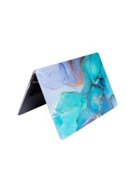 Resim Apple Uyumlu MacBook Air M1 Kılıf 13 İnç Marble15nl Touchıd'li M1 Air A2337 A2179 A1932 İle Açık Yeşil 