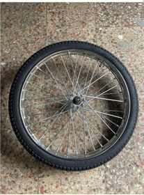 Resim Seyyar Tezgah Araba Tekerleği 65 Cm - Telli Jant Jant Boyu:50 Cm Çok Renkli 