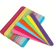 Resim Fochsia 10 5 2 1 Çift Taraflı Tırnak Törpüsü Doğal Ahşap Tutamak Profesyonel Manikür 