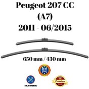 Resim Peugeot 207 Cc A7 2011 2012 2013 2014 2015 Uyumlu Ön Cam Silecek Süpürgesi Takımı 650/430mm Silbak 