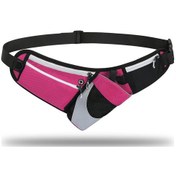 Resim Jeehugo Kadife Renkli Dışarıda Kullanıma Uygun Su Geçirmez Yansıtıcı Spor Bel Çantası - Telefon, Para, Anahtar Taşıma - Su Flaske Dahil Değil Kırmızı 