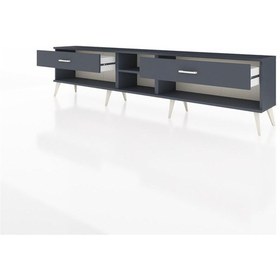 Resim Arges Tv Ünitesi Tek Raflı 2 Çekmeceli 220x30x51 Antrasit-antrasit Antrasıt/antrasıt - Antrasıt 