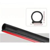 Resim Hightower Büyük D Tipi Kamyon Kapı Contası - Ses Yalıtım & Su Geçirmez, Siyah/kırmızı Yapışkanlı/serbest Montaj 