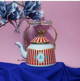 Resim Bellisima Emaye Kettle Demlik 2,5 Lt Pembe 