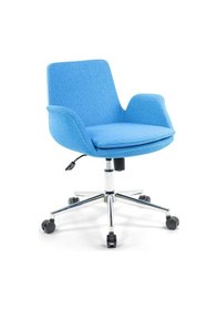 Resim Mobilya Çalışma Koltuğu Mavi Çok Renkli 