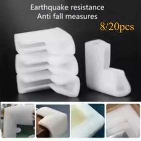 Resim 8/20 adet Köpük Köşe Koruyucu Fotoğraf Aynası TV Çerçeve Kenar Paketleme Taşınma Köpük Yastık Kenar Koruma Kılıfı 