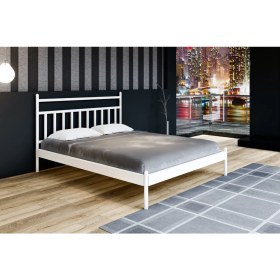 Resim Gözde Mobilya Metalia Gm 224 Lima Çift Kişilik Karyola Beyaz 150 x 200 