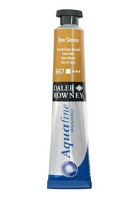 Resim Daler Rowney Aquafine Tüp Sulu Boya 8ml - 667 Raw Sienna 