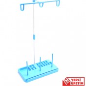 Resim Ev Tipi Dikiş Makine Çardağı 3 İplikli Mavi Diğer