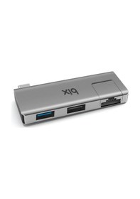 Resim Bix BX21HB Type-C to USB 3.2 USB 2.0 RJ45 Dönüştürücü Adaptör 