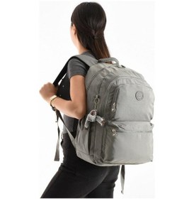Resim Baginn Unisex Kadın Sırt Çantası Gümlük Kullanıma Uygun Büyük Boy Seyahat Çantası 43 30 Cm Okul Çantası Gri 