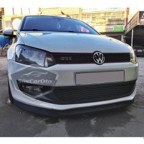Resim Vw Polo Mk5 6r-6c 2009-2017 Uyumlu Üniversal Astra H Lip Esnek Ön Lip 2 Parça Tampon Altı Dil Karlık Ön Ek 00 Şüscaroto Aksesuar 