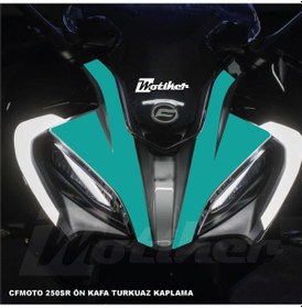 Resim Cfmoto 250sr Ön Kafa Kaplama Modeli Turkuaz Renk 