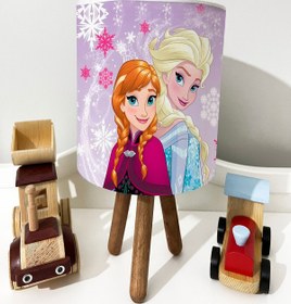 Resim dekomingo LİLA ELSA VE ANNA KARTANESİ DESENLİ BEBEK VE ÇOCUK ODASI 