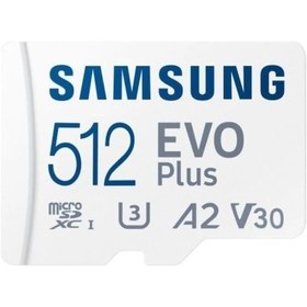 Resim Samsung Evo Plus MB-MC512SA/TR 512 GB 160 MB/S MicroSDXC UHS-I U3 A2 V30 Hafıza Kartı 