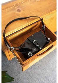Resim Lovelystore Carter Kemerli Kadın Omuz Ve Kol Çantası Orta Boy 26x14 Siyah 