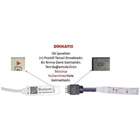 Resim BLUETOOTH RGB ŞERİT LED KONTROL MODÜL CİHAZI 