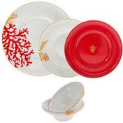 Resim Jumbo Red Marin 24 Parça 6 Kişilik Yemek Takımı 