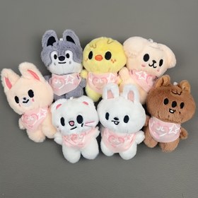 Resim Kayıp hayvan tükürük mendilleri, peluş anahtarlıklar, ünlü figürler, dekorasyonlar, peluş oyuncak bebekler, arkadaşlara hediye için uygun, Şükran Günü, Cadılar Bayramı, Noel hediyeleri 