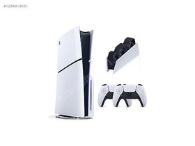 Resim Sony Playstation 5 Slim Cd'li + 2.KOL + Şarj İstasyonu SC TEC. 