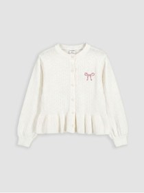 Resim LC Waikiki LCW Kids Nakışlı Kız Çocuk Triko Hırka 
