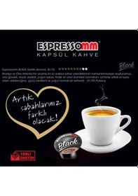 Resim Espressomm® Tchibo Cafissimo Makineleri İle Uyumlu Black Kapsül Kahve 2 x 10'lu 