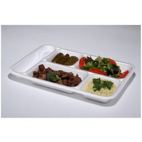 Resim Genel Markalar 5 Gözlü Köpük Tabak Tabldot 50 Adet Mod 27 