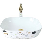 Resim Pure Concept Pure Terrazzo Tezgah Üstü Çanak Lavabo Trz-102 